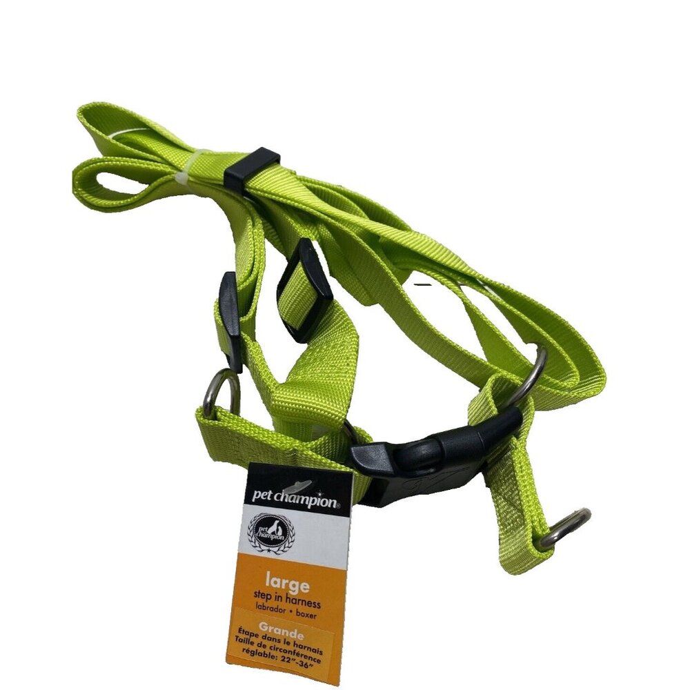 Pet Champion Green Step-In Harness Large Dogs Pets 22-26in Brand New